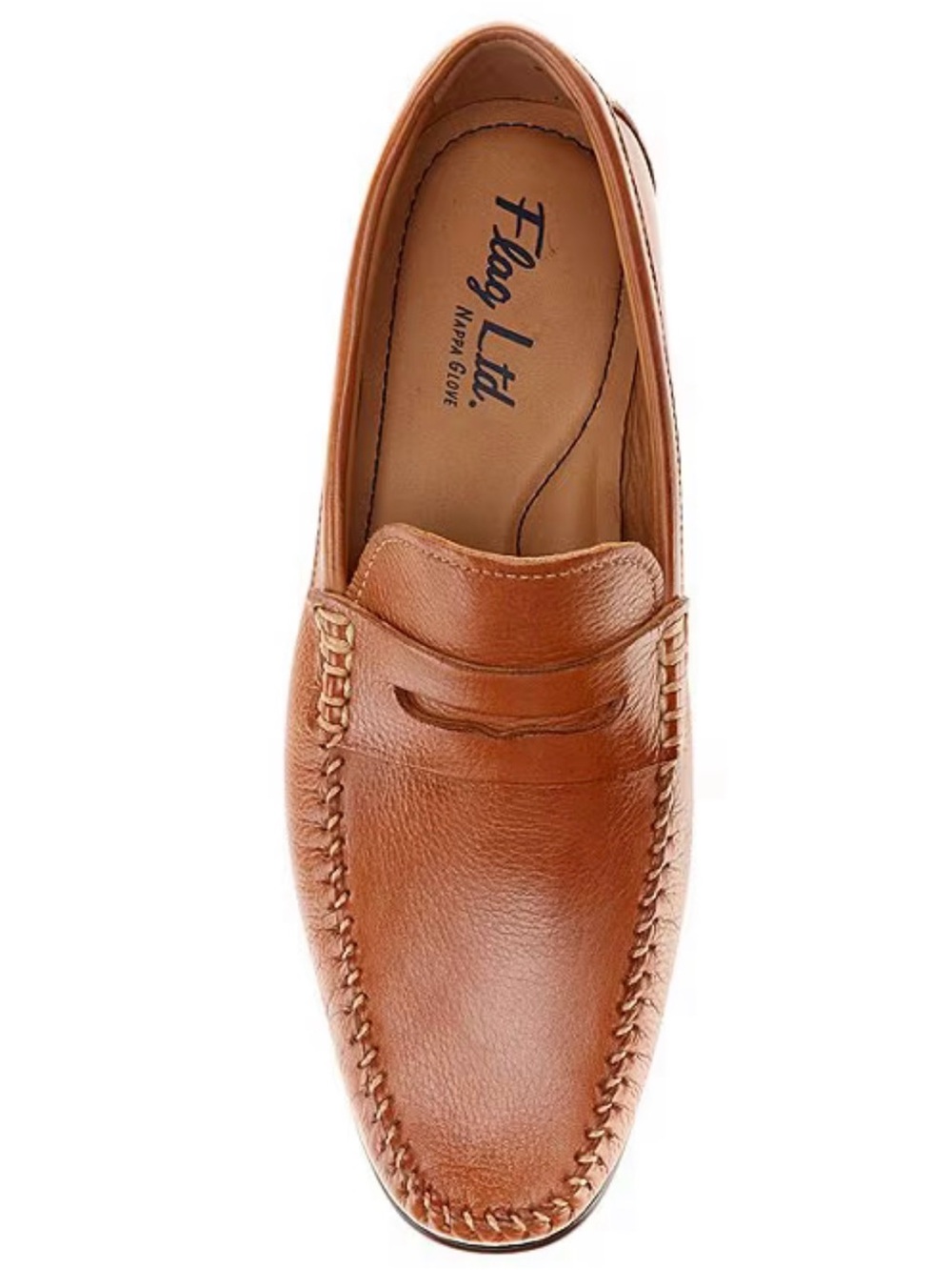 Flag Ltd. Kids' Tan Leather Penny Loafers